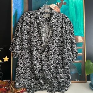 G2000 Black and White Men's Casual Shirt XL